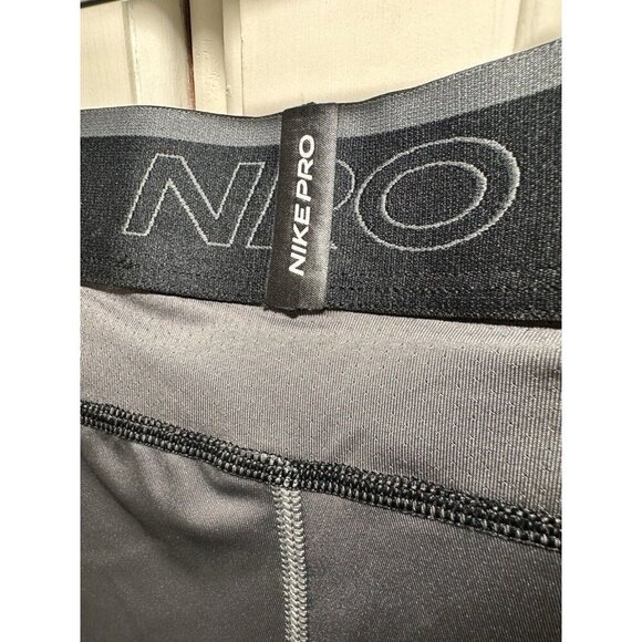 NIKE PRO Men's Size L Dri-Fit Tights Gray - Picture 4 of 9